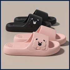 Summer Cartoon Bear Indoor Slippers for Women Lightweight Soft EVA Slides Woman