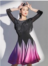 Latin Dance Dress for Women, Professional Competition Performance Costume
