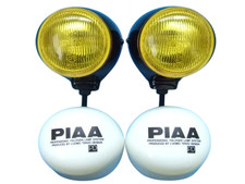 Piaa 910 120mm Projector Fog Lamp H3 Light Upward Mount Yellow Round Vintage