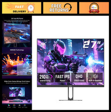 27" QHD Gaming Monitor 200Hz 1ms Fast IPS HDR400 1440P Adaptive Sync HDMI VESA