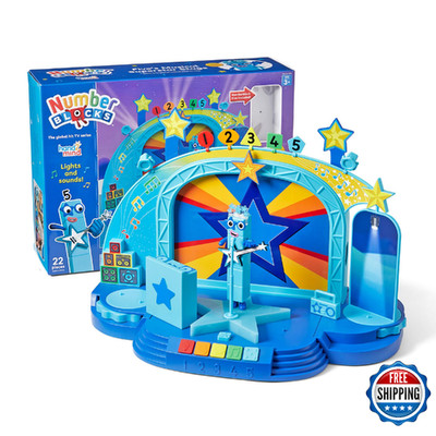 hand2mind Numberblock Five s Musical Superstar Stage, Play Figure Playsets, Todd