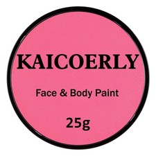 Water Based Cream Face Body Paint Palette, Halloween Makeup Paint Pink Pr...
