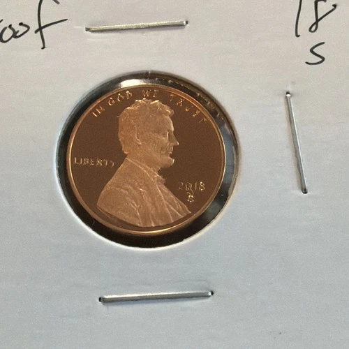 Photo of a 2018-S Lincoln Shield Cent Proof from an eBay listing that sold on Jul 23, 2026