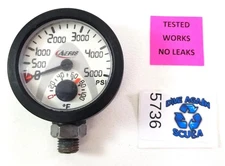 Aeris / Oceanic Swiv Compact 5000 PSI SPG Pressure Gauge, Thermometer Scuba Dive