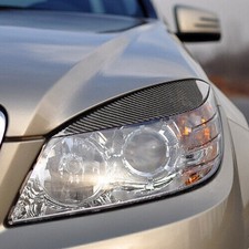 Front Scheinwerfer Abdeckung Augenbrauen Kohlefaser f&uuml;r Benz W204 C Klasse 08-11