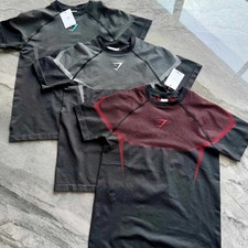 Gymshark Men Short Sleeved Seamless Sports T-shirt Fitness Running Training Top