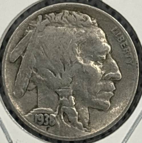 1938 D Buffalo Nickel, Great Condition, Nice, Last Year, Very Low Mintage! π₯