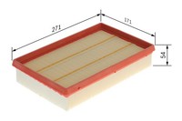 Luftfilter FÜR Fiat Stilo (192 ) - Bosch 1 457 433 152
