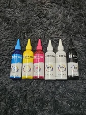 6x100 ml Polytech DTF Ink Direct to Transfer Film Ink  Each Textile Ink
