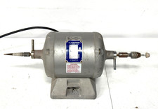 Baldor 1/6 2.1A 350T Jewelry Dental Polisher Lathe 2-Chuck Working SEE VIDEO