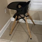 Black Lalo Baby High Chair w/ Removable Tray & Safety Harness High Chair — photo 3