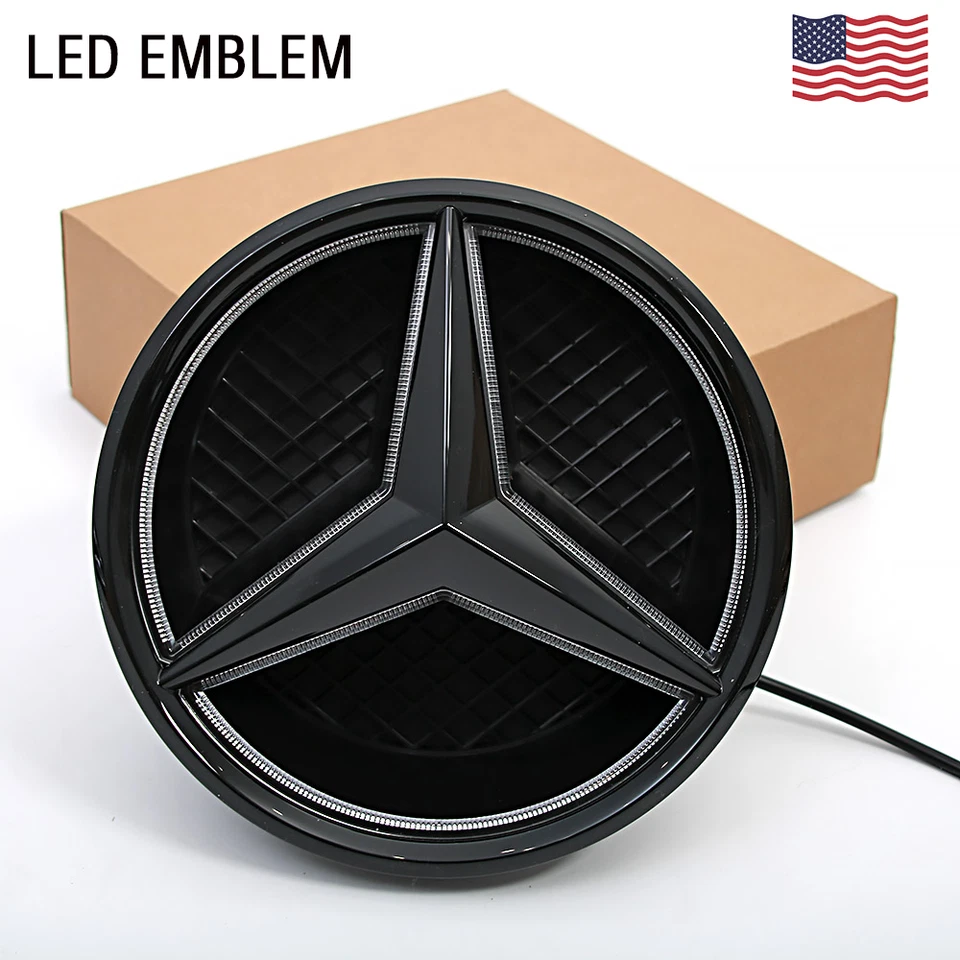 Front Grill Star Emblem Logo 2011-2018 Fit For Mercedes-Benz C300 ML350 CLA250 Foto 4 de 4