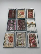 Lot of 9 Paper Images Floral Note Cards Envelopes Blank Inside Brand New Sealed