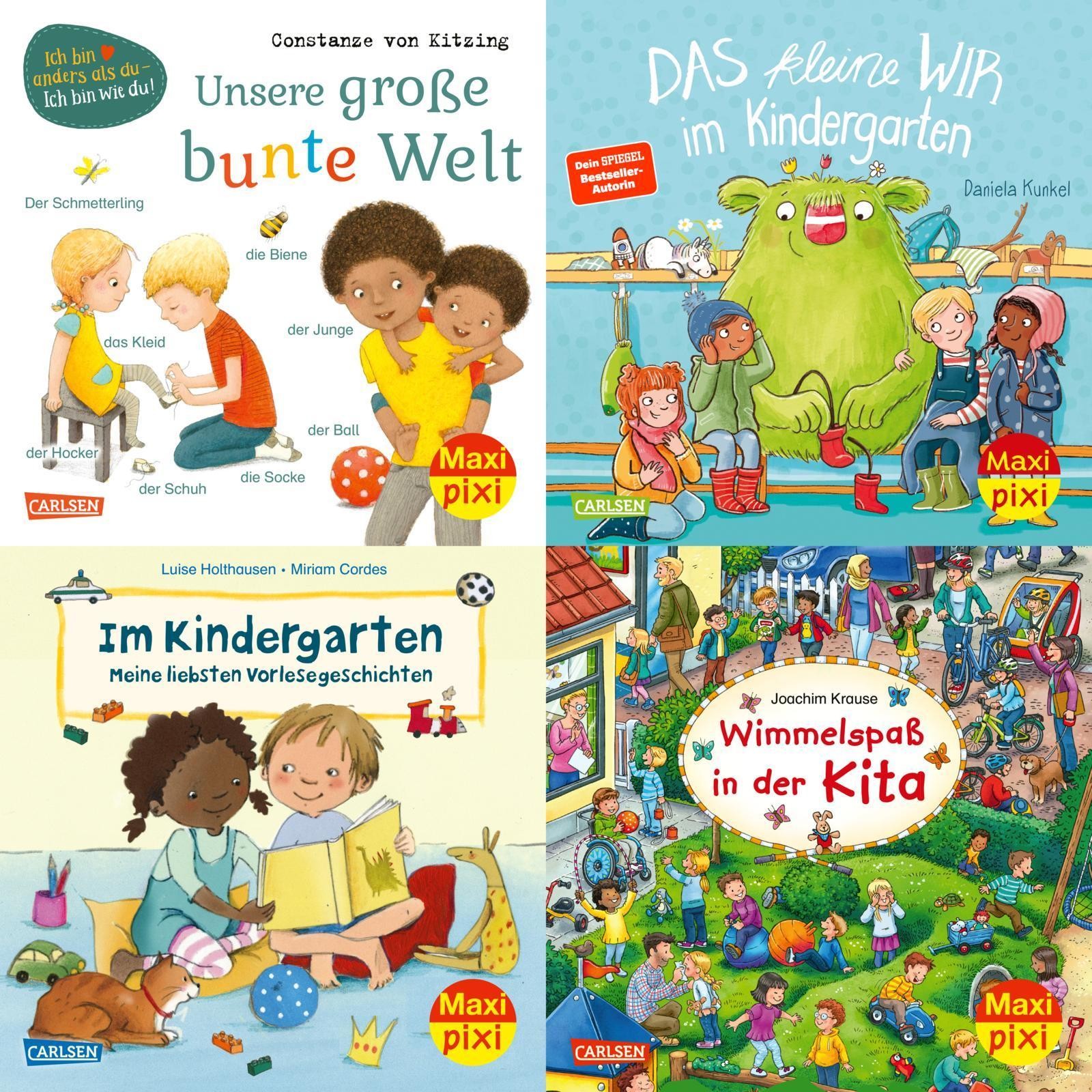 Maxi-Pixi-4er-Set 95: Neues aus dem Kindergarten (4x1 Exemplar) diverse