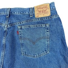 Vintage 90s Levis 550 Relaxed Fit Tapered Leg Jeans Medium Wash Denim 24L Womens
