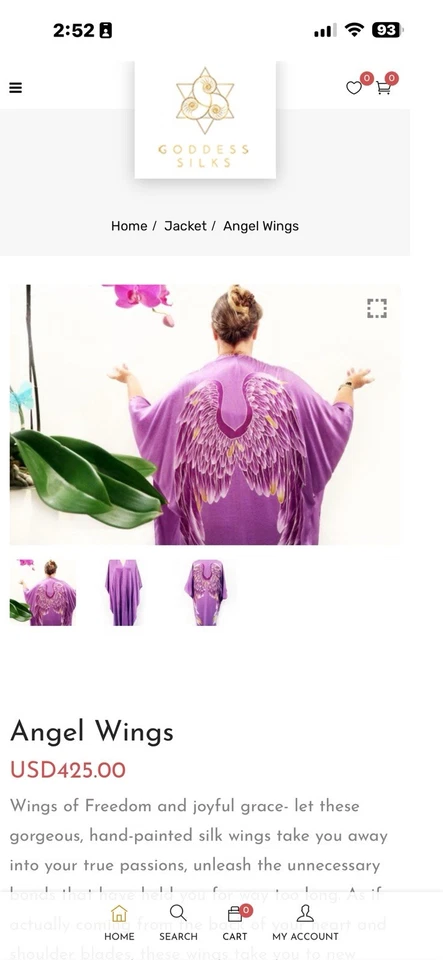 PRECIOSO KIMONO ÁNGEL SEDA PINTADO A MANO Foto 4 de 4