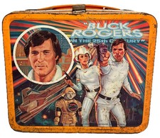 Vintage 1979 Buck Rogers Metal Lunch Box NO Thermos Aladdin Lunchbox (B154)