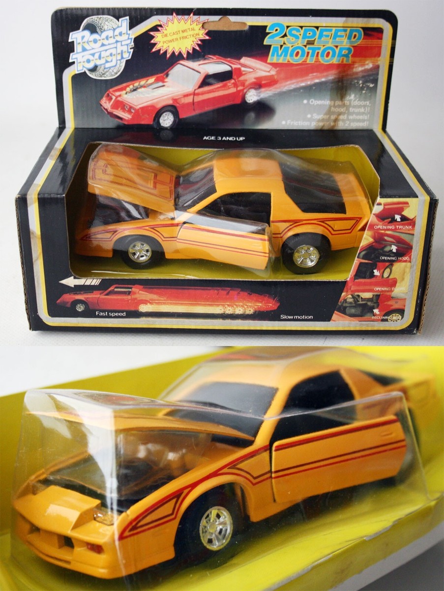 RARE VINTAGE 80'S ROAD TOUGH CAMARO 2 SPEED MOTOR DIE CAST NEW NOS