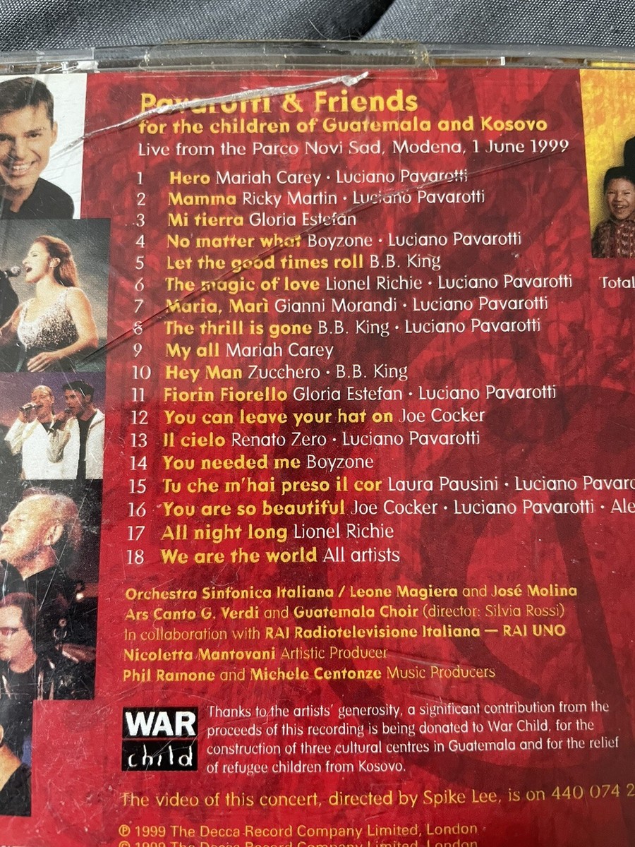 Pavarotti & Friends for the Children of Guatemala and Kosovo CD | eBay