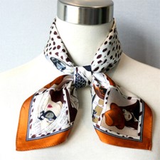 100  Mulberry Silk Wrap Shawl Square Fashionable Girl Painting Shawl 53 53cm