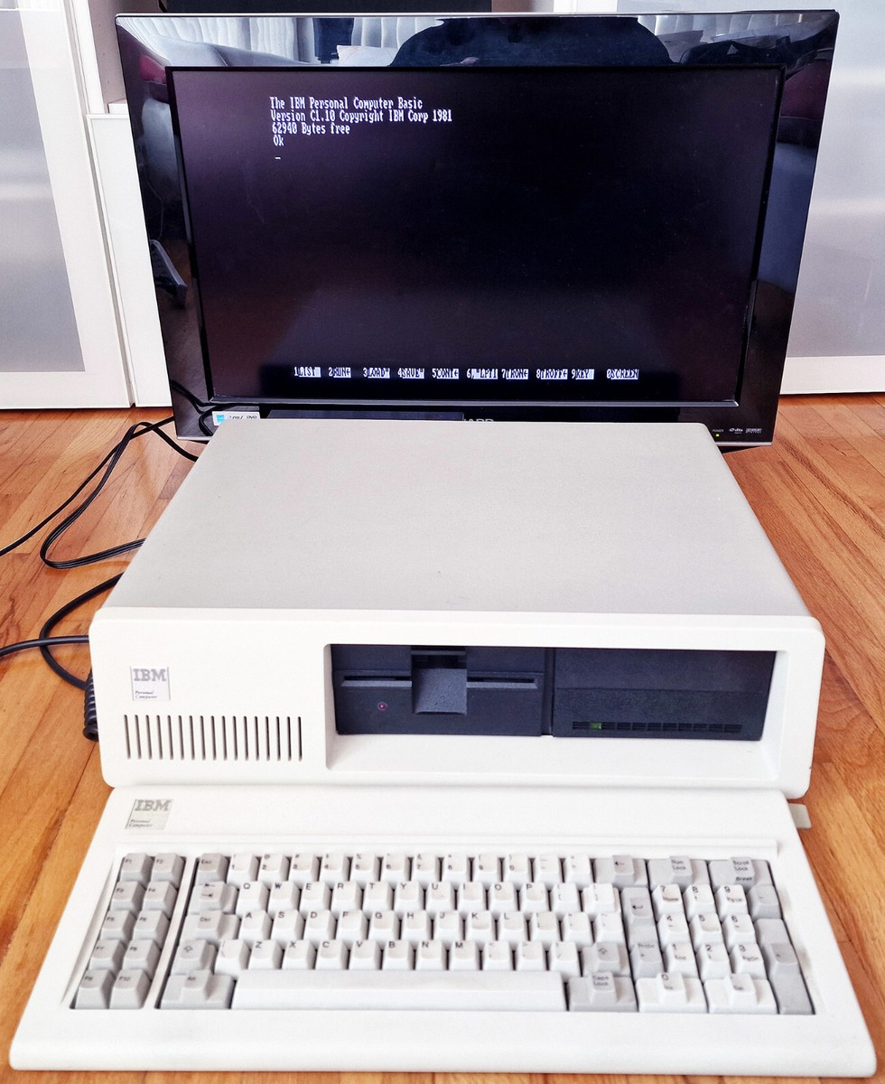 IBM 5150 PC Computer 448K, CGA Color, XT-IDE, Floppy, Superboard