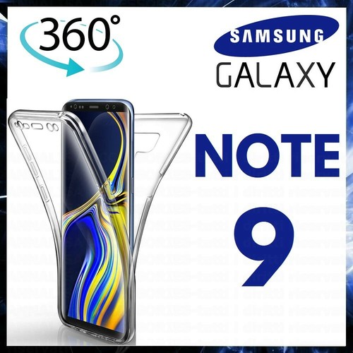 COVER 360 PER SAMSUNG GALAXY NOTE 9 CUSTODIA FRONTE RETRO TRASPARENTE SILICONE - 第 1/11 張圖片