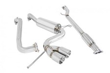 MEGAN TYPE 2 CAT BACK EXHAUST DUAL 3" STAINLESS TIPS FOR 12-UP HYUNDAI VELOSTER