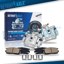 Rear Disc Calipers Ceramic Brake Pads for 2008 - 2017  Chevy Equinox GMC Terrain