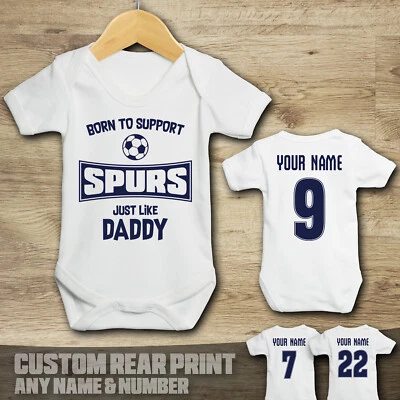 Tottenham - Spurs - Born to Support - Baby Vest Suit Grow