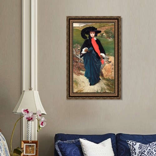 Lienzo enmarcado impresión de giclee May Sartoris por Frederick Leighton decoraciones para el hogar - Imagen 3 de 16