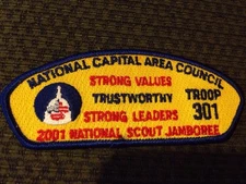 MINT 2001 JSP National Capital Area Council Troop 301 Trustworthy