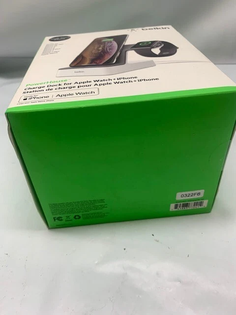 Belkin PowerHouse Charge Dock For Apple Watch & iPhone, Elegant Docking System - Image 4 of 4