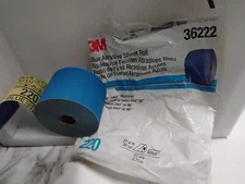 3M Stikit Blue Abrasive Sheet Roll 36222 - Grit 220 PSA Sandpaper 2.75" x 30 yd