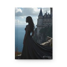 Hardcover Journal: A Queen and her Castle, Matte Notebook, Writing Journal,