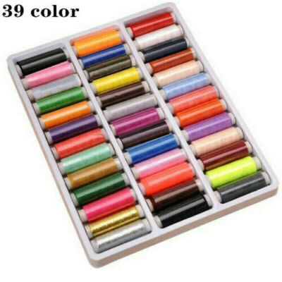 Spools Thread Sewing Polyester Colorful Assorted Set Threads Sewing 39pcs