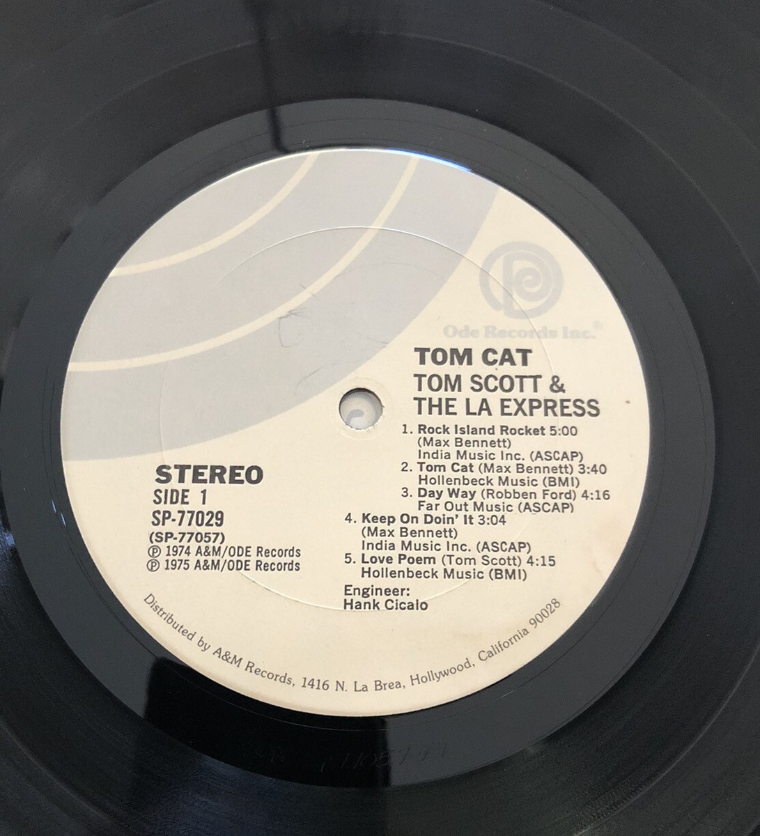 【LP】トム・スコット＆ザ・L.A.エキスプレス　輸入盤レコード Tom Cat Tom Scott And The LA Express LP Vinyl Record 1975