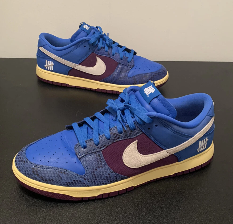 Nike Dunk Low SP x Undefeated 5 On It Blue Purple Size 14 DH6508