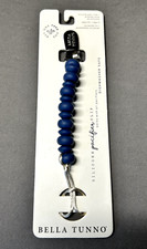 NEW BELLA TUNNO Silicone Pacifier Clip Blue Dishwasher Safe Universal Fit