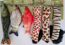 Plush Kitten Cat Toys Fish and Animal Legs-Tails, Rattles, 1/Pk, Select: Type