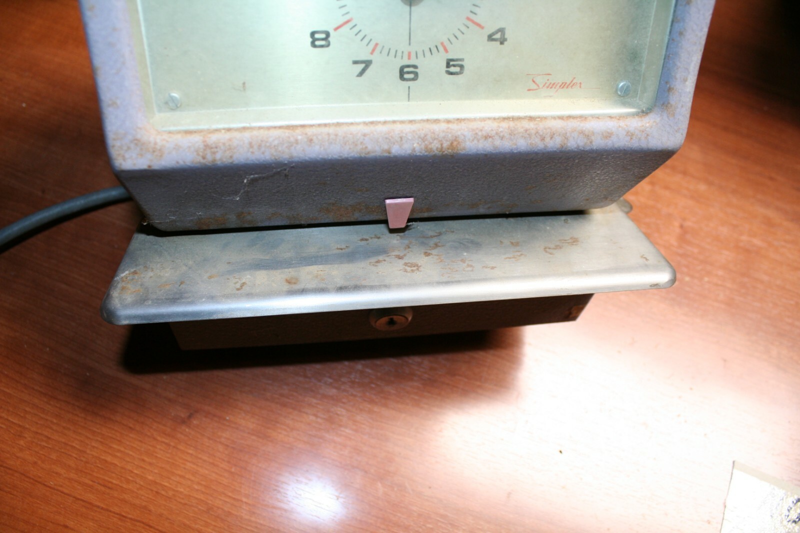 Simplex Time Clock Punch Out Time Recorder JCP1L3 For Parts Not Working ...