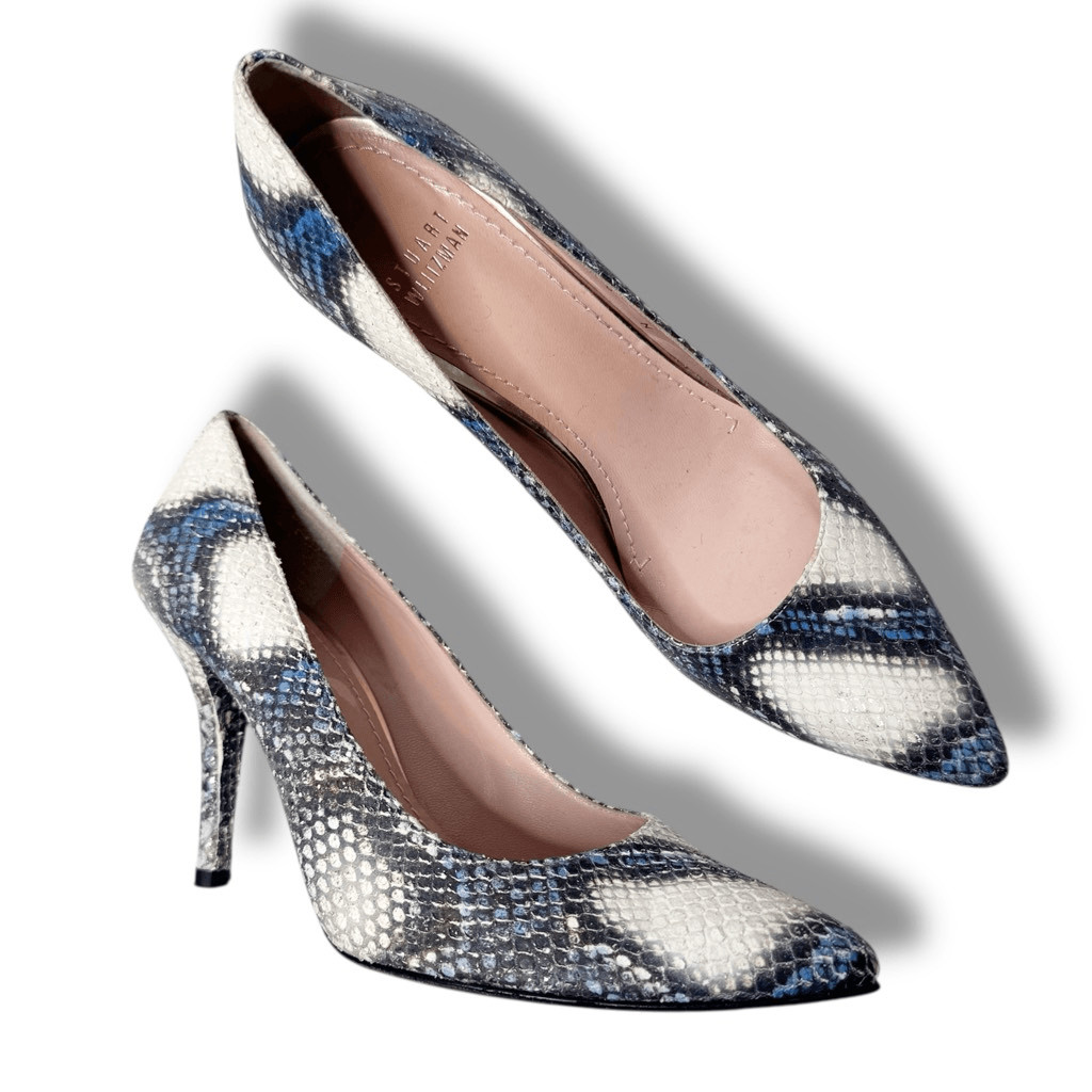 Stuart Weitzman Python Stiletto Pumps Women’s Siz… - image 3