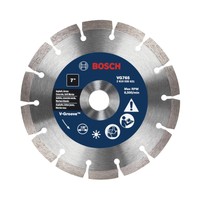 Bosch Vg765 7-inch X 7/8-inch Segmented Rim V-groove Diamond Blade For Soft M... Bosch Vg765 7-inch X 7/8-inch Segmented Rim V-groove Diamond Blade For Soft M...