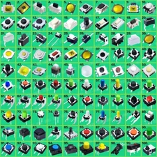 Button Micro Switch Micro Switch Package Kits 100 value 5PCS Each 500PCS Total