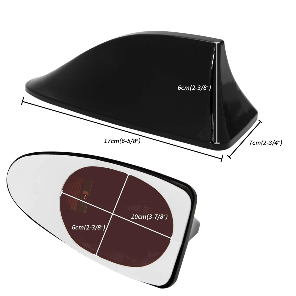 Cubierta de antena de aleta negra brillante radio AM/FM para Lexus IS250 350 F GS Foto 2 de 4