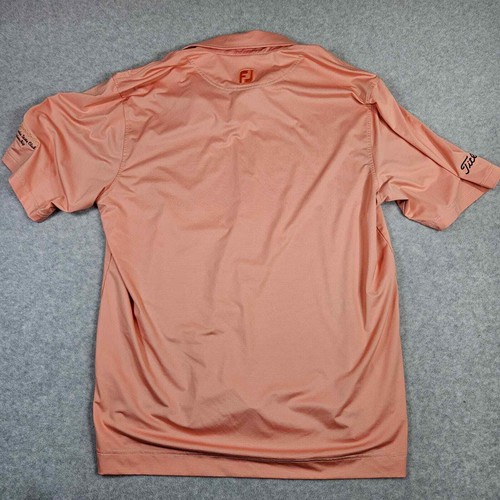 Footjoy Men's Orange Titleist PGA Short Sleeve Golf Polo. Size XL Lightweight - Picture 5 of 9