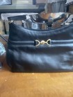 Vintage 60’s “Ettienne Aigner" HANDMADE Black All Leather Shoulder Bag 12x8x3