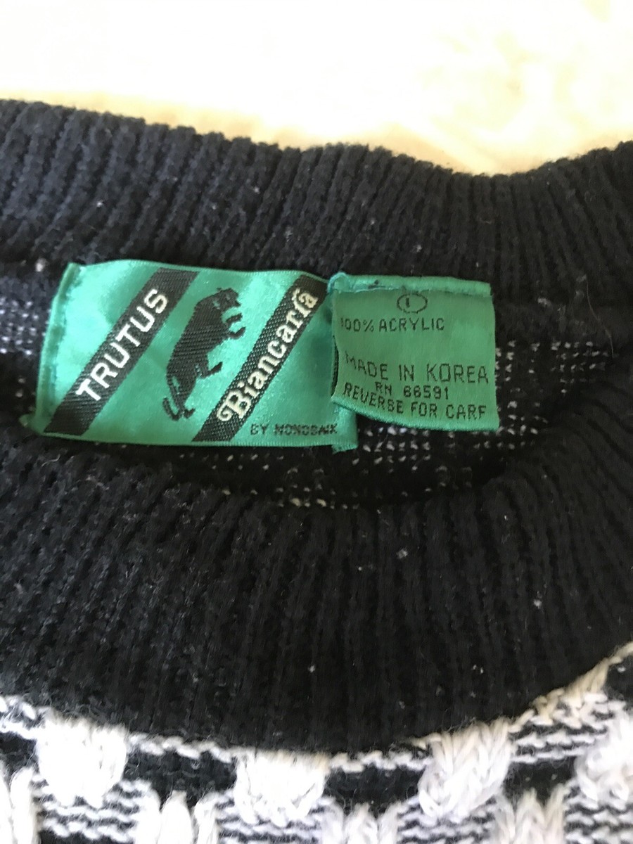 Vintage 90's Trutus Biancara Mens Sweater size Large Trutus Vintage 90's Trutus Biancara Mens Sweater size Large Trutus