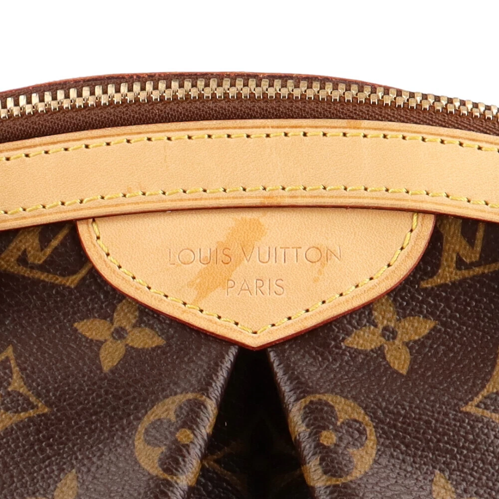 Louis Vuitton Tivoli PM Monogram Canvas Satchel Bag Brown