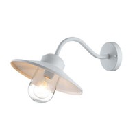 Elstead Klampenborg AußEn-Wandleuchte E27 26Cm Weiß IP44