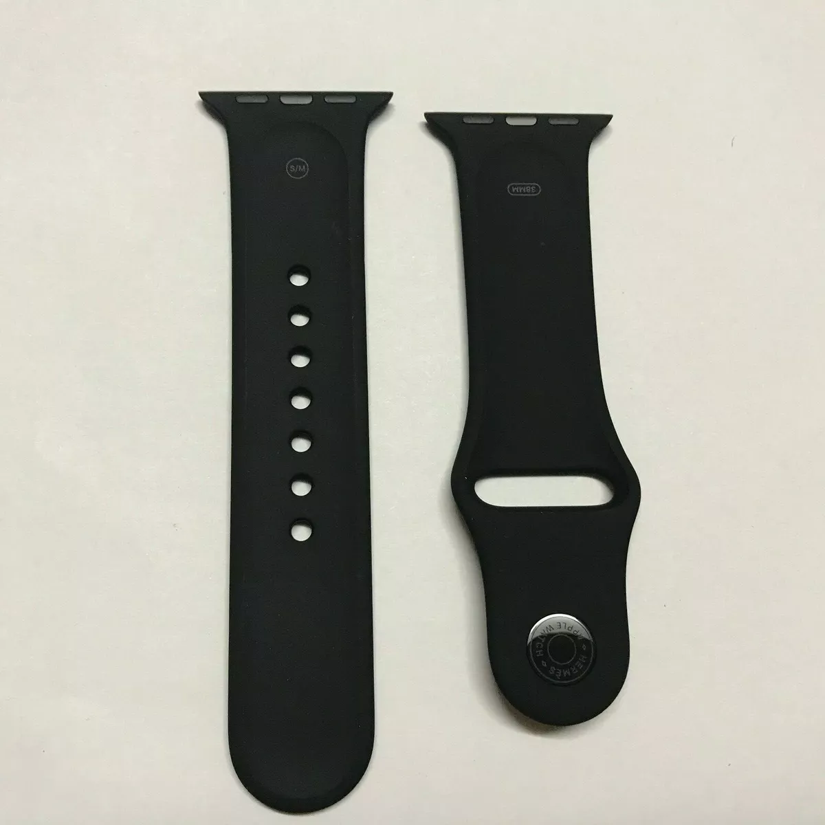 Original Apple Watch Hermes Sport Band 40mm 38mm 41MM Black 1st